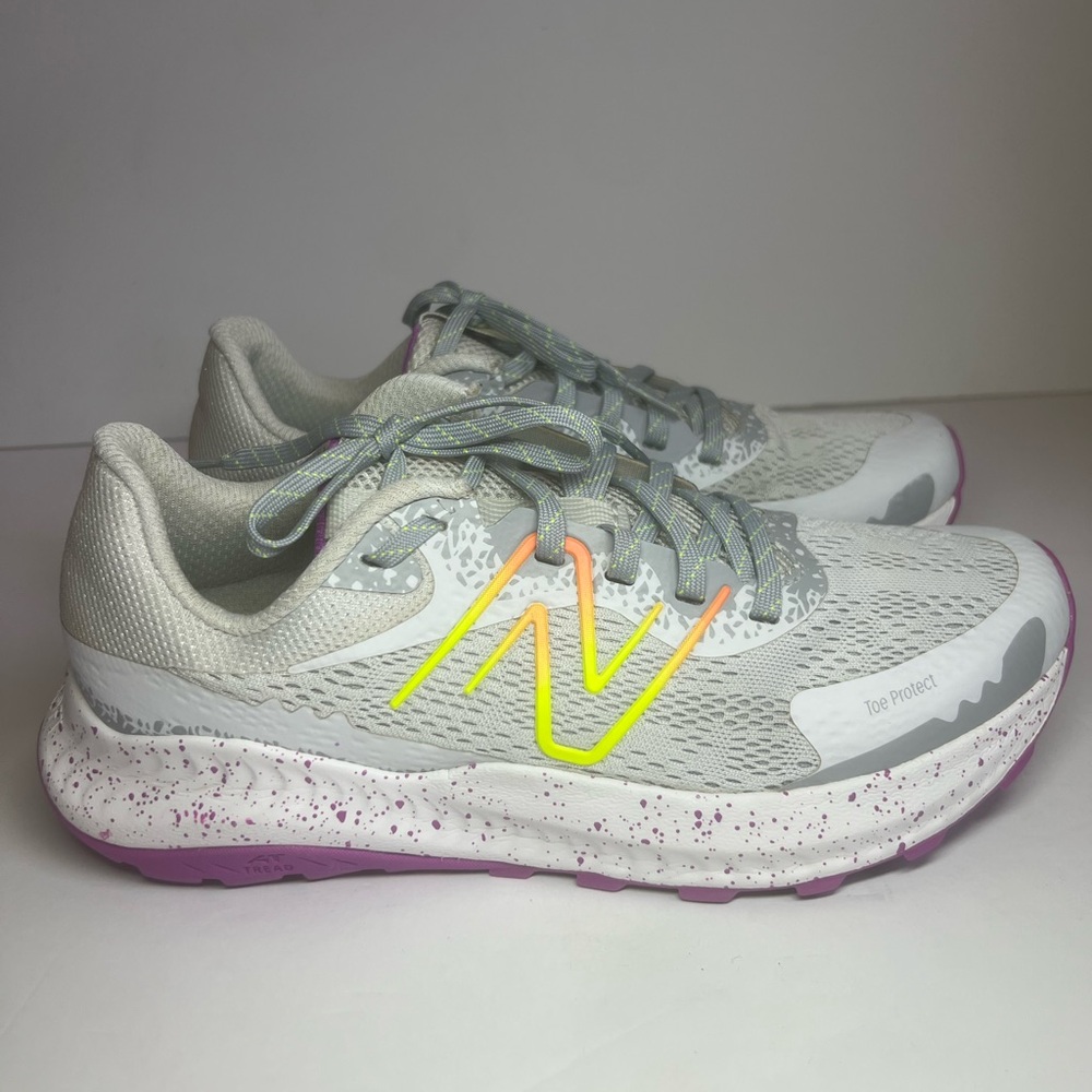 New Balance Dynasoft Nitrel V4 Women's Gray & Purple Running Athletic Gym Shoes